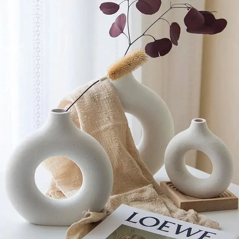 Round Ceramic Vase